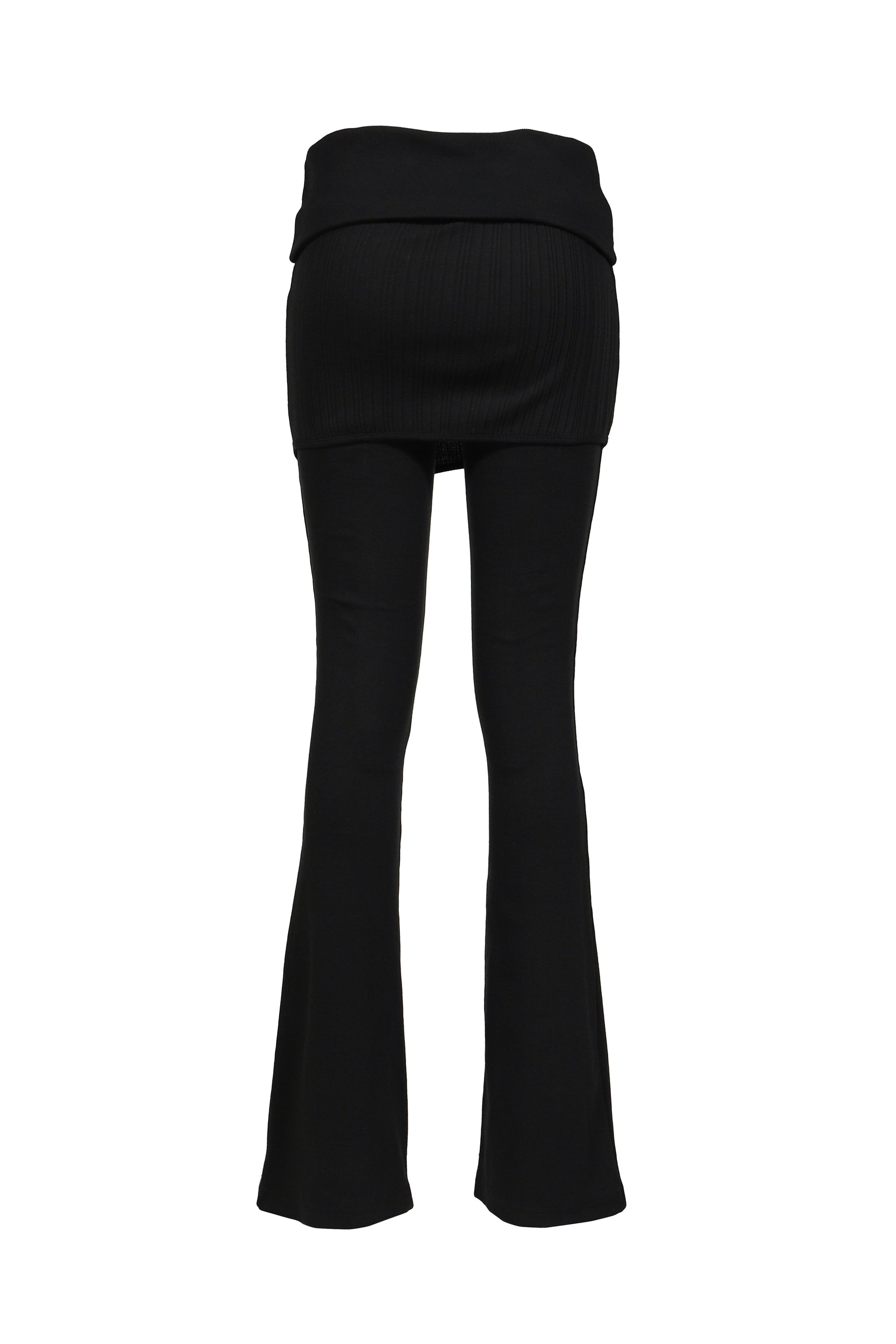 FOLDED SKIRT PANTS / BLK