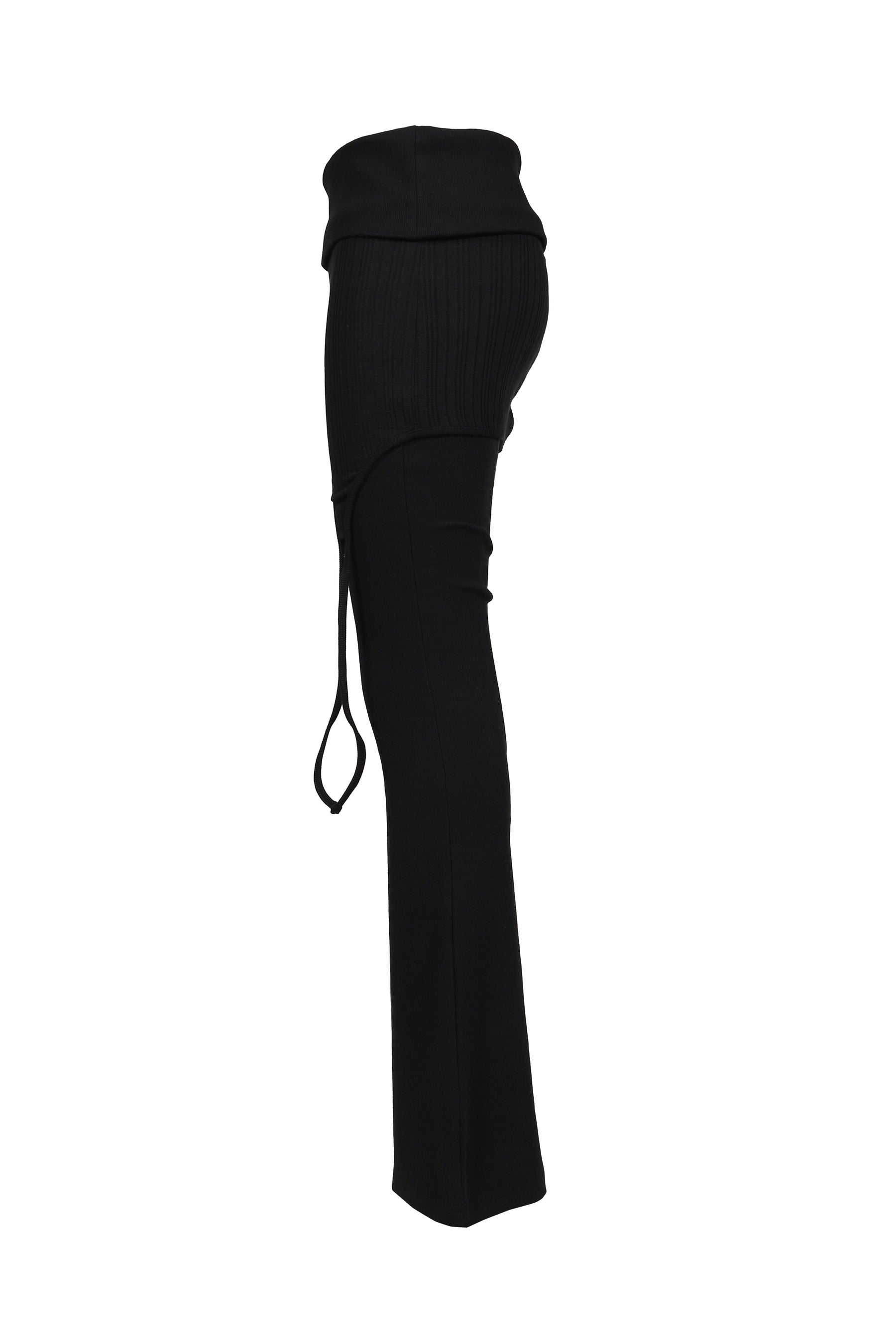 FOLDED SKIRT PANTS / BLK