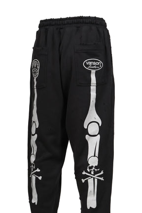 VANSON SWEAT PANTS (DAMAGED) / BLK