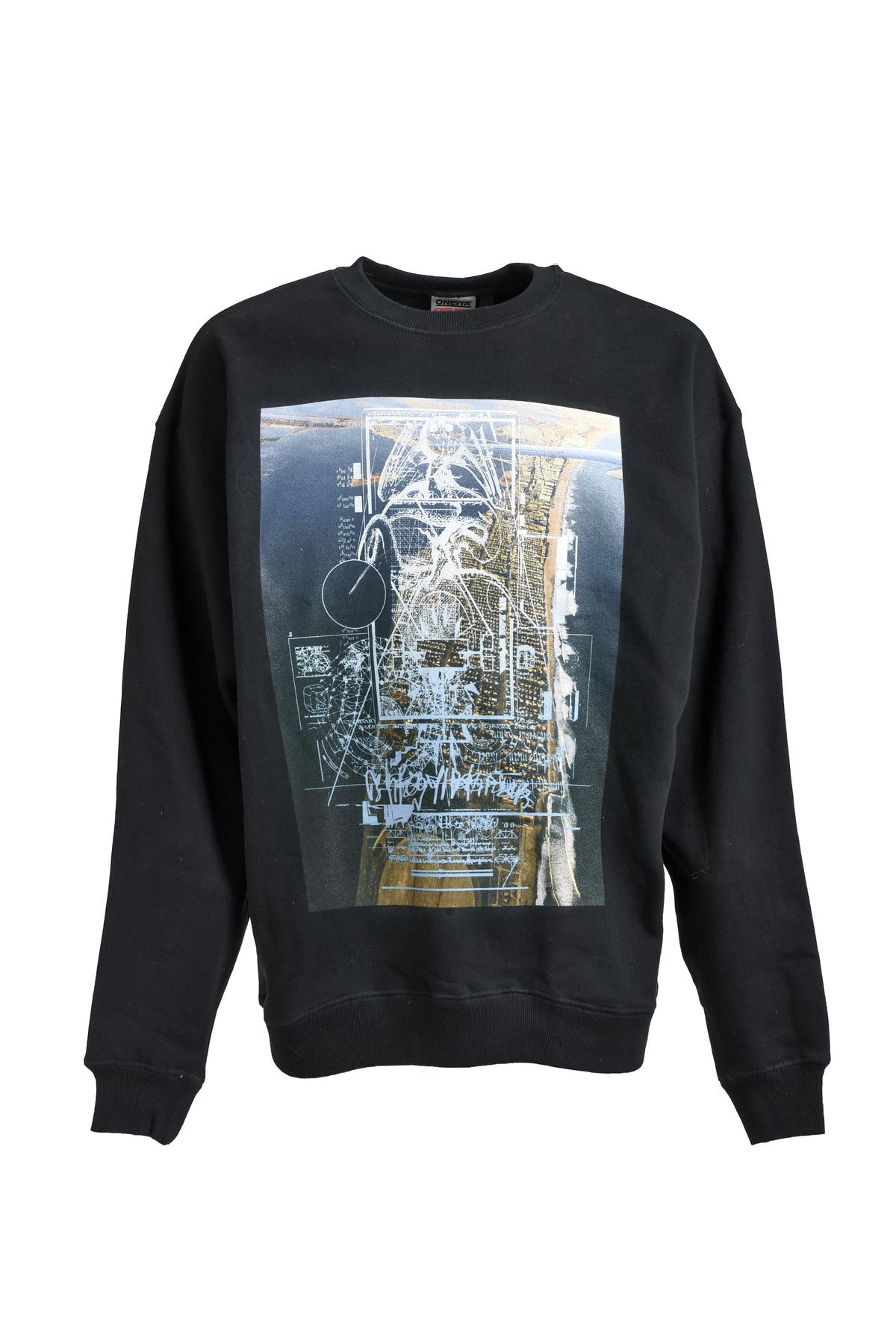 LONG ISLAND CREWNECK SWEATSHIRT / BLK