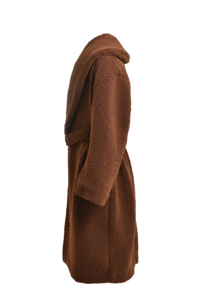 Casablanca RECYCLED POLYESTER SHEARLING ROBE / BRW