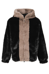 FAUX FUR JACKET / BLK