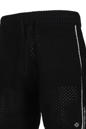 CASABLANCA MESH SHORTS / BLK