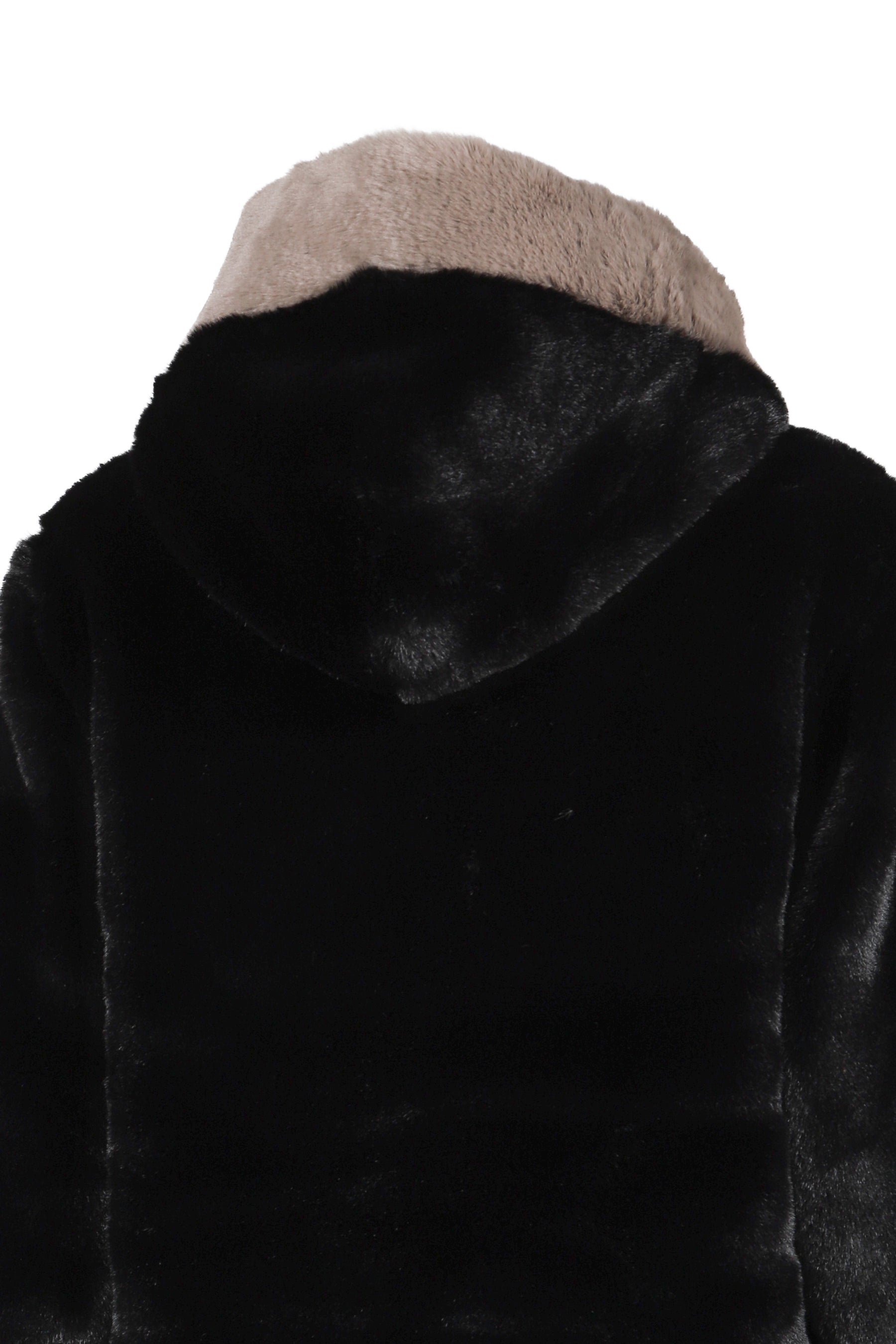 FAUX FUR JACKET / BLK