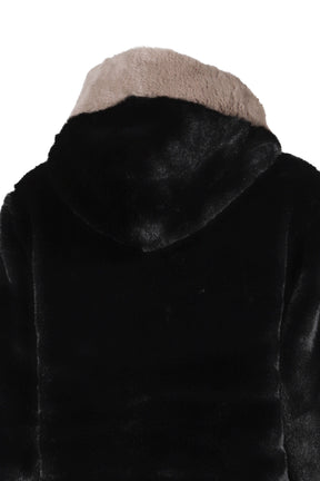 FAUX FUR JACKET / BLK