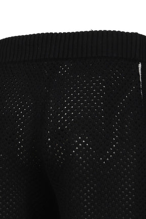 CASABLANCA MESH SHORTS / BLK