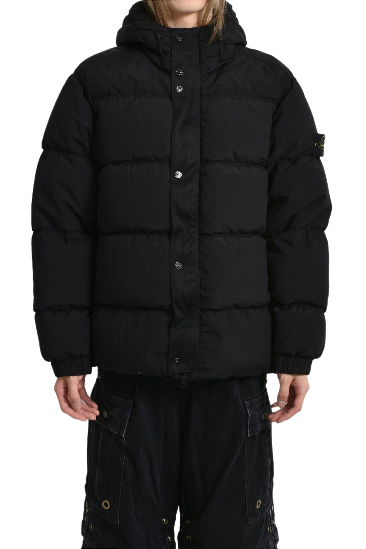 NYLON METAL DOWN JACKET / BLK