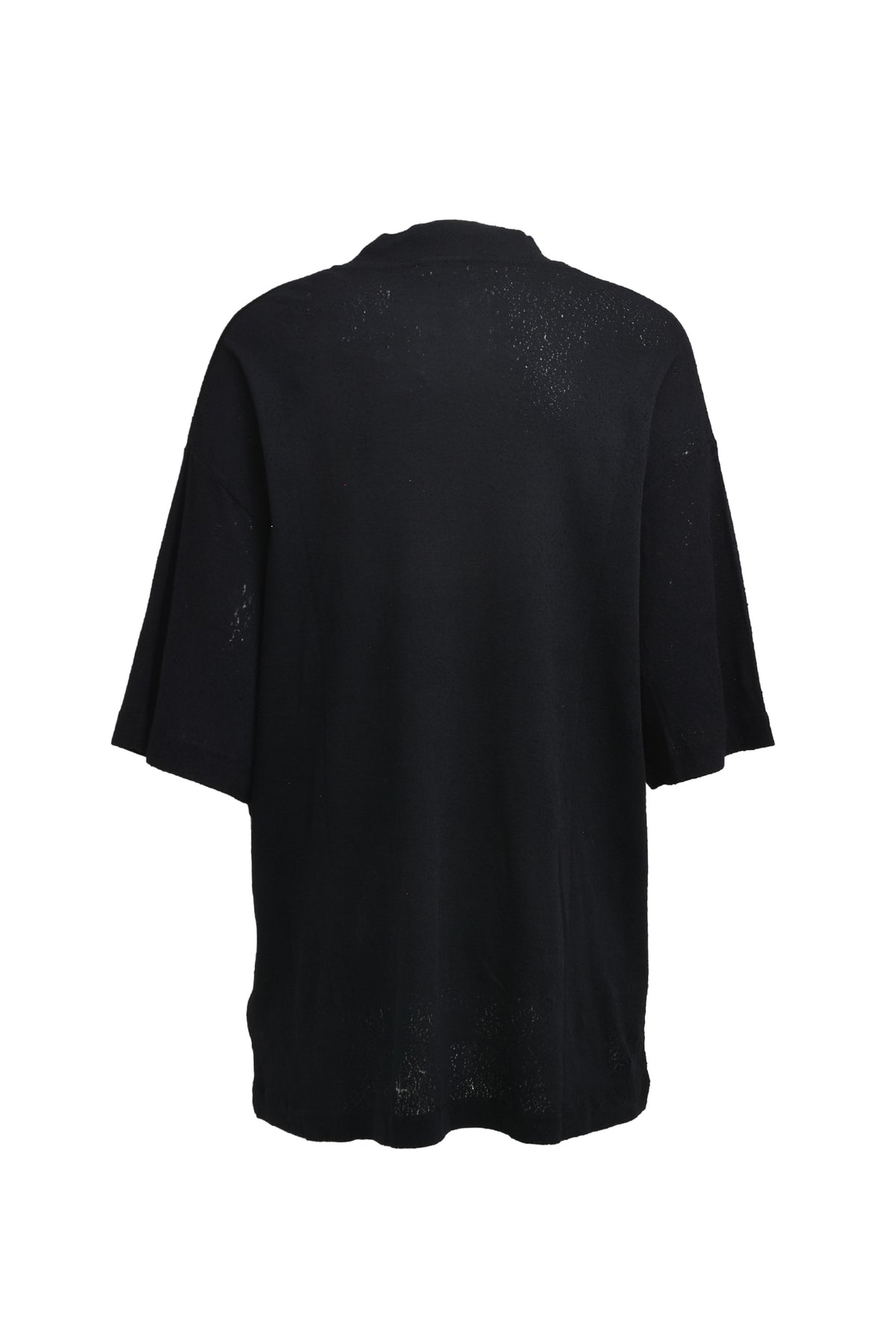 DISTRESSED OVERSIZED T-SHIRT / BLK