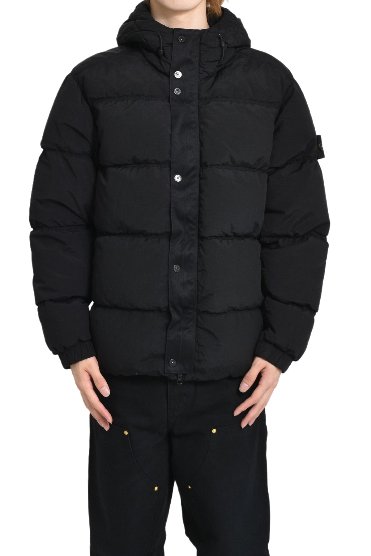 NYLON METAL DOWN JACKET / BLK