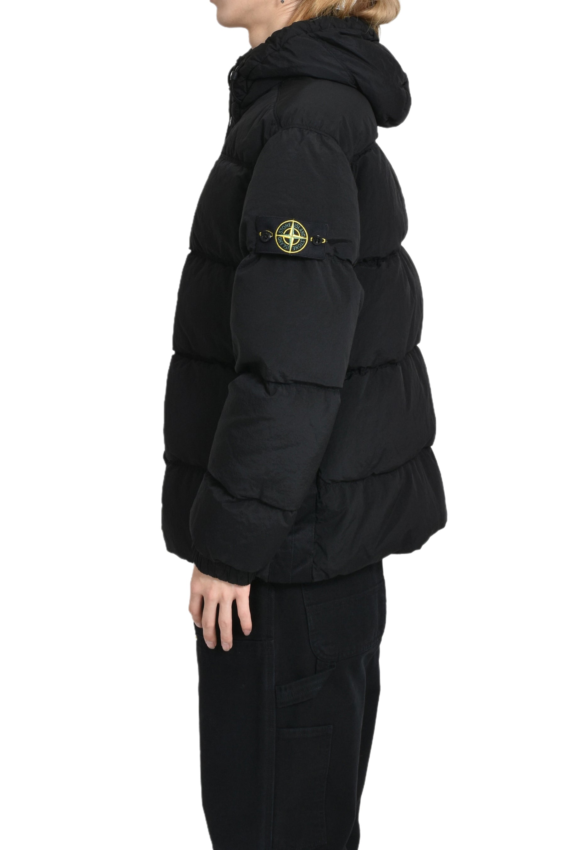 NYLON METAL DOWN JACKET / BLK