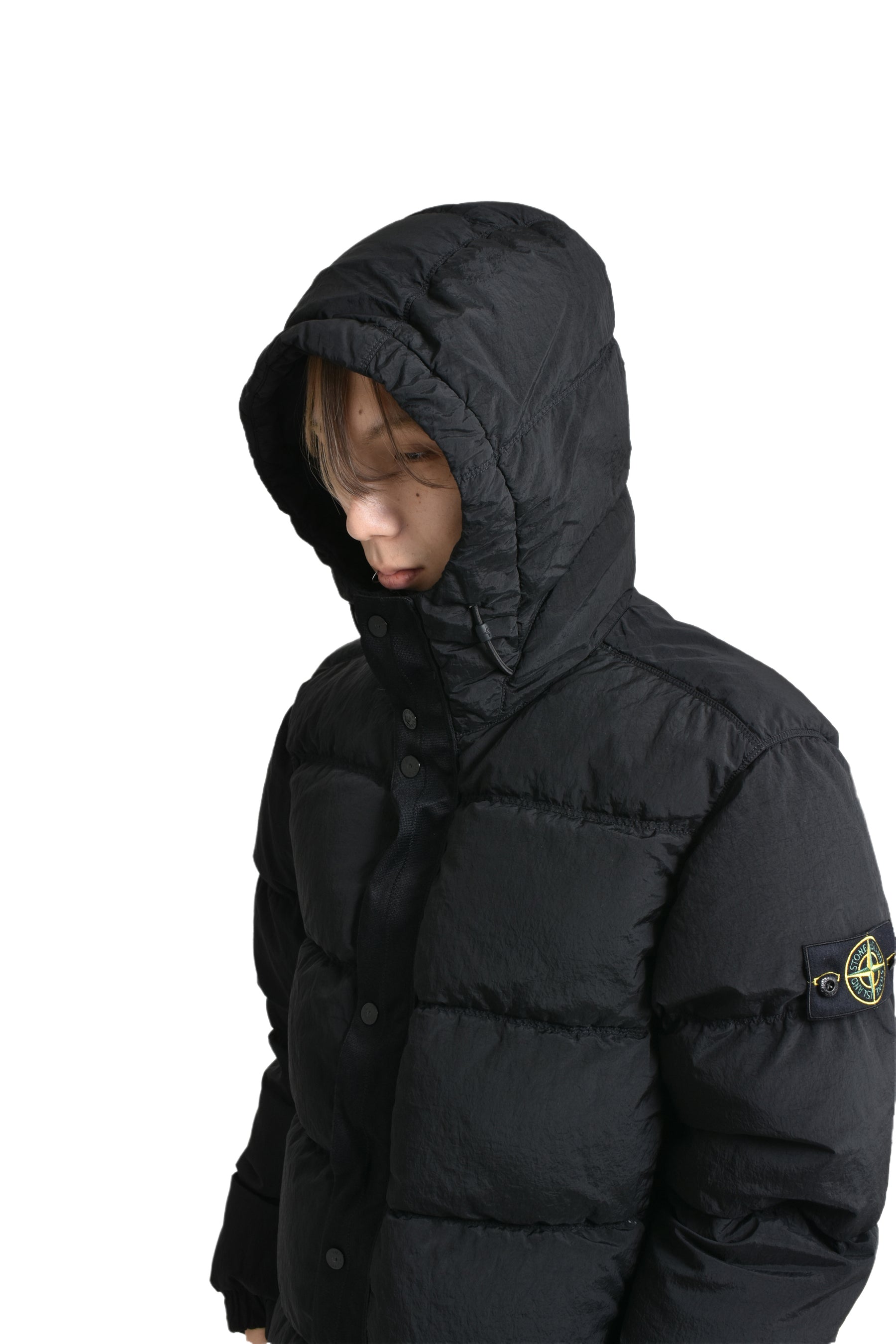 NYLON METAL DOWN JACKET / BLK