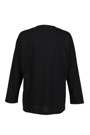Yohji Yamamoto L/S PRINT T-SHIRT / BLK