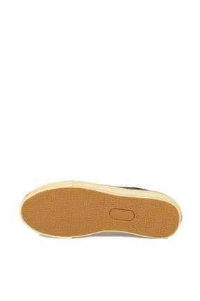"JOEY"AGED-SOLE VULCANIZED SNEAKER / BLK