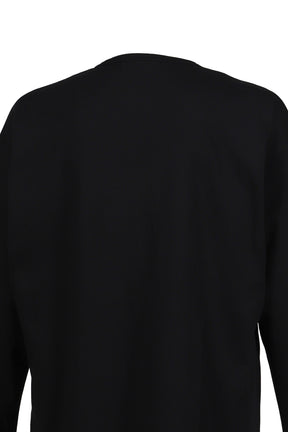 Yohji Yamamoto L/S PRINT T-SHIRT / BLK