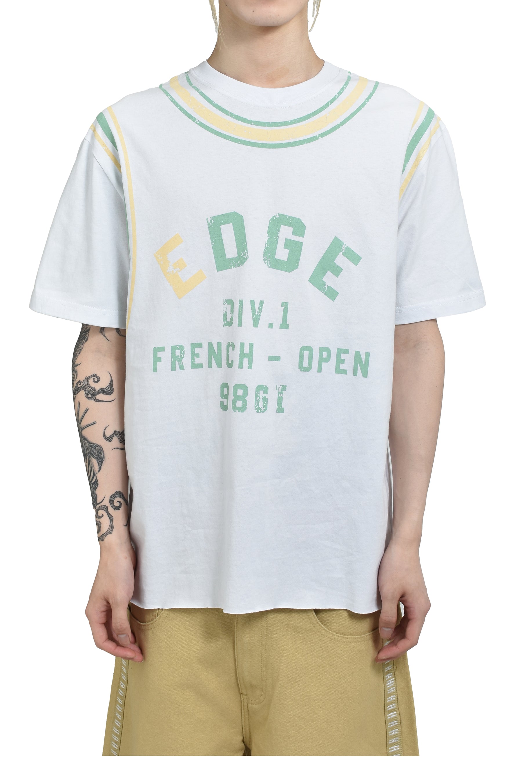 The Edge of Earth™ FRENCH OPEN TSHIRT / WHT