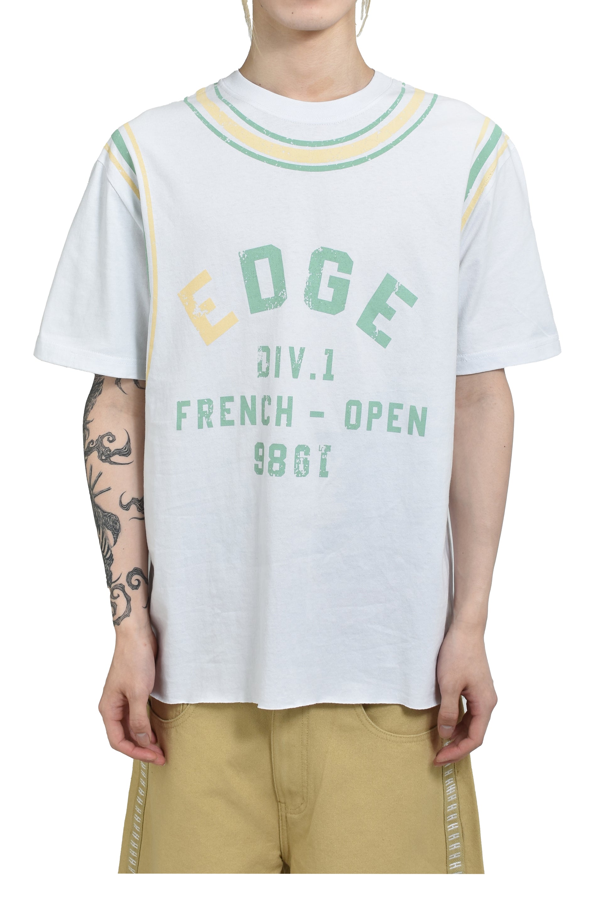 The Edge of Earth™ FRENCH OPEN TSHIRT / WHT