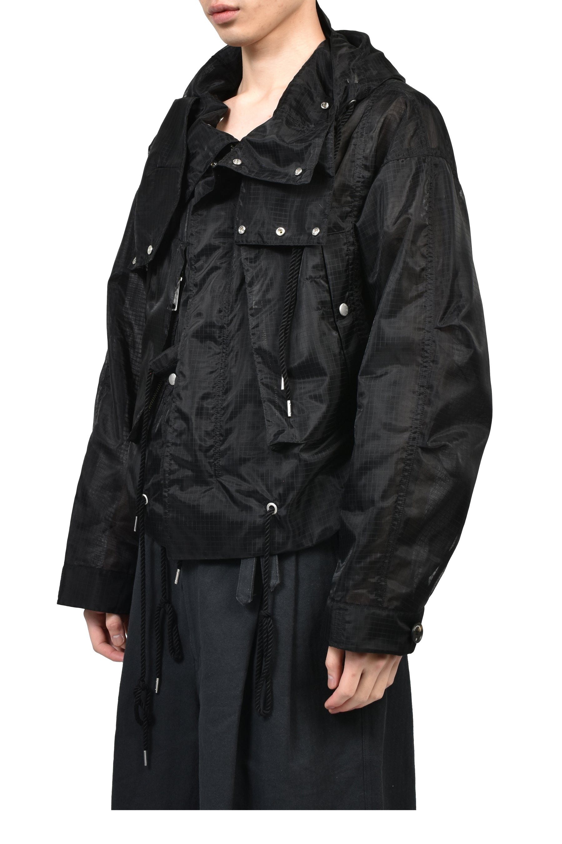BED J.W. FORD HOODED SHORT MODS (EXCLUSIVE) / BLK