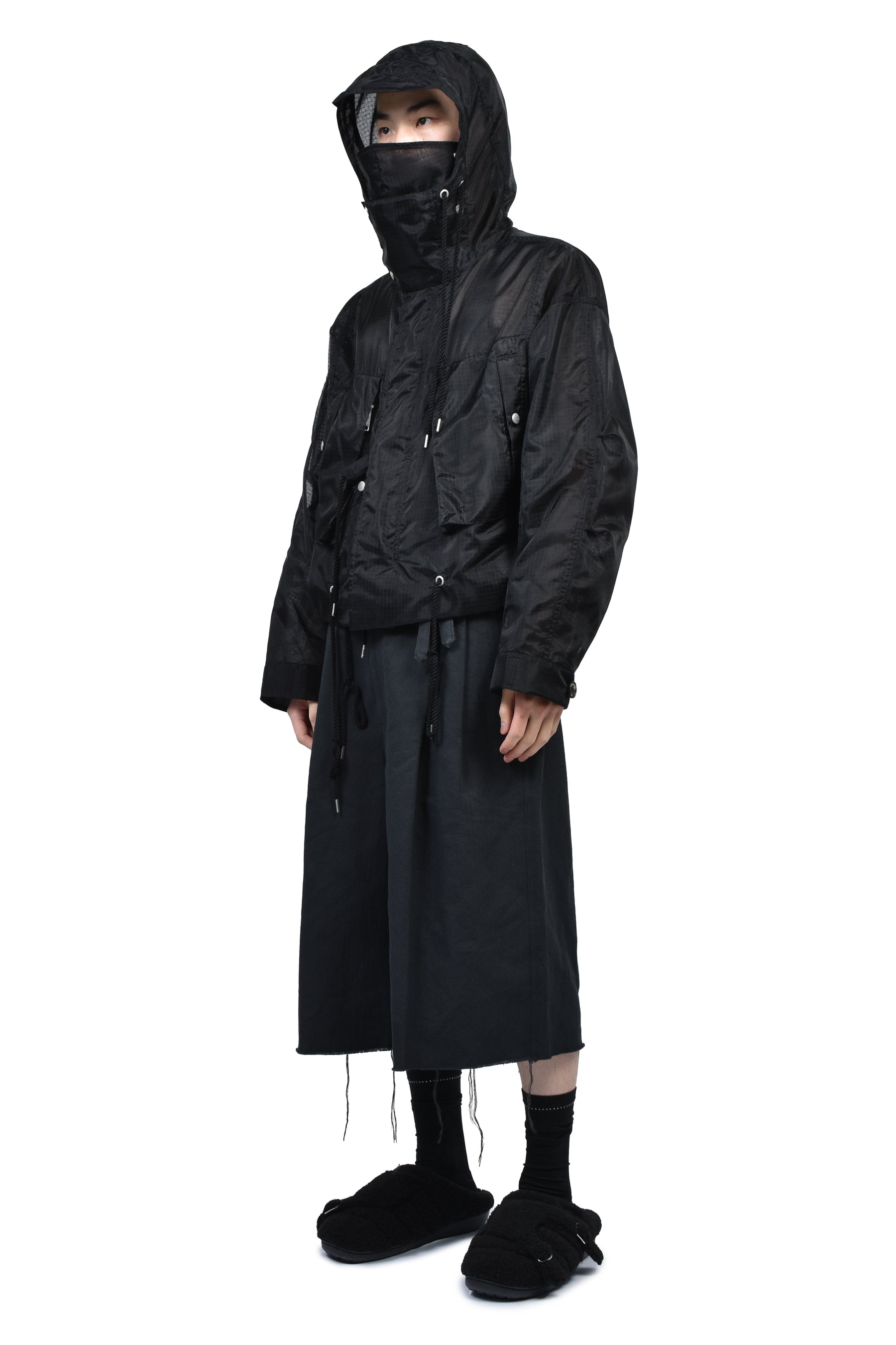 BED J.W. FORD HOODED SHORT MODS (EXCLUSIVE) / BLK
