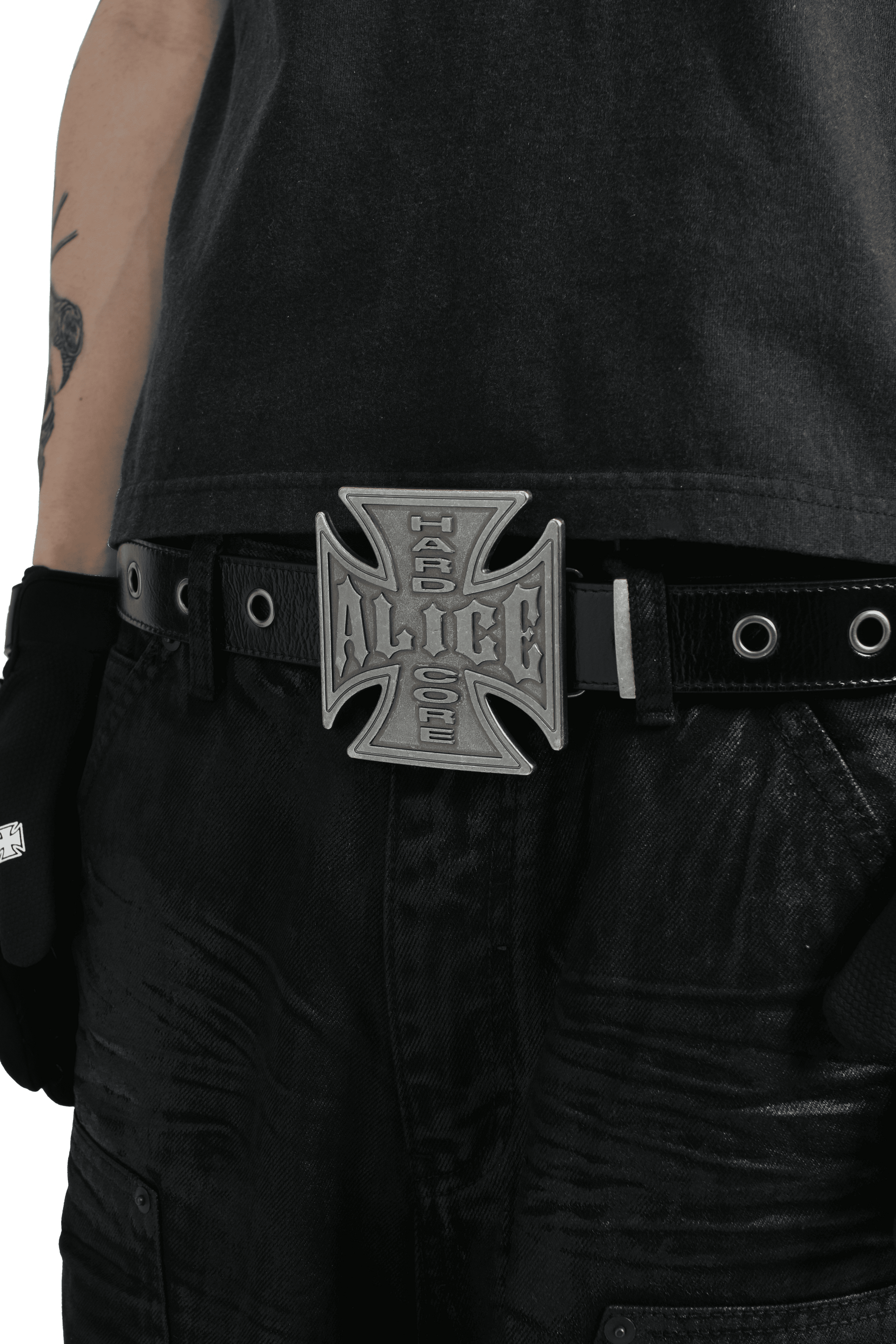 ALICE HOLLYWOOD BLISTERED CHOPPER BELT / SIL
