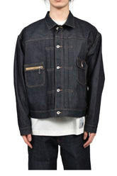 "RIGID" 2PKT DENIM JACKET / IND