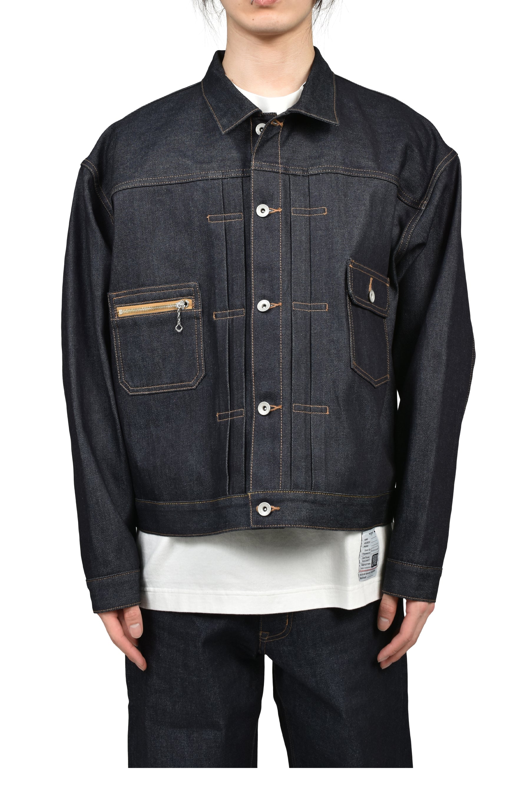 "RIGID" 2PKT DENIM JACKET / IND