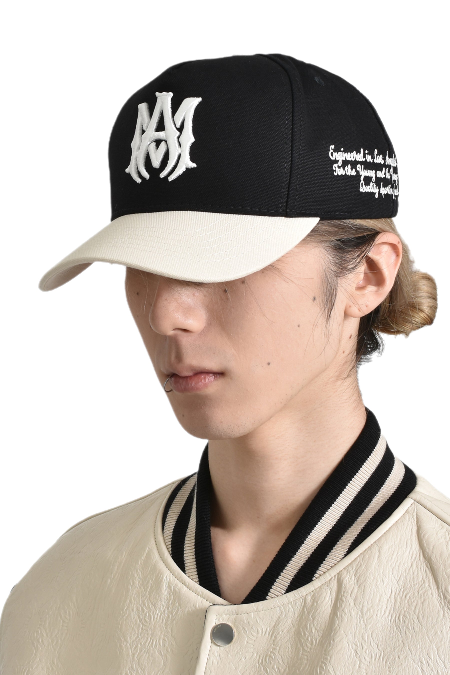 MA TWO-TONE CANVAS HAT / BLK ALABASTER