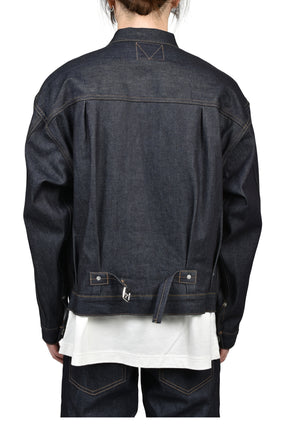 "RIGID" 2PKT DENIM JACKET / IND