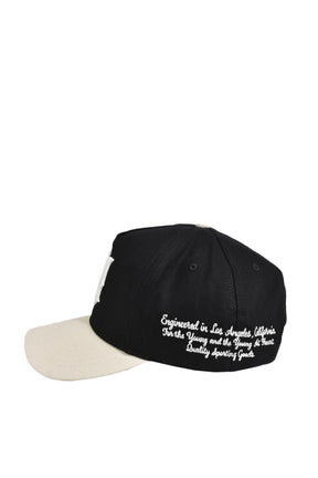 MA TWO-TONE CANVAS HAT / BLK ALABASTER