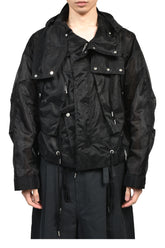 BED J.W. FORD HOODED SHORT MODS (EXCLUSIVE) / BLK