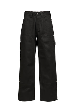 UPTOWN RAW BLACK JAPANESE DENIM DOUBLE KNEE / BLK