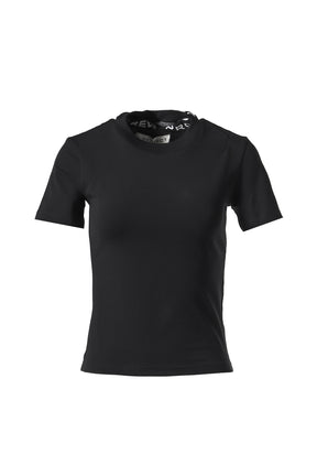 EVERGREEN TRIPLE COLLAR FITTED T-SHIRT / BLK