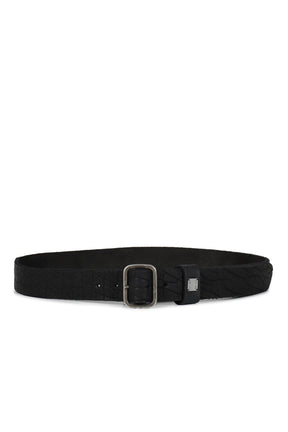 LEATHER BELT - BISON FULL GRAIN / BLK