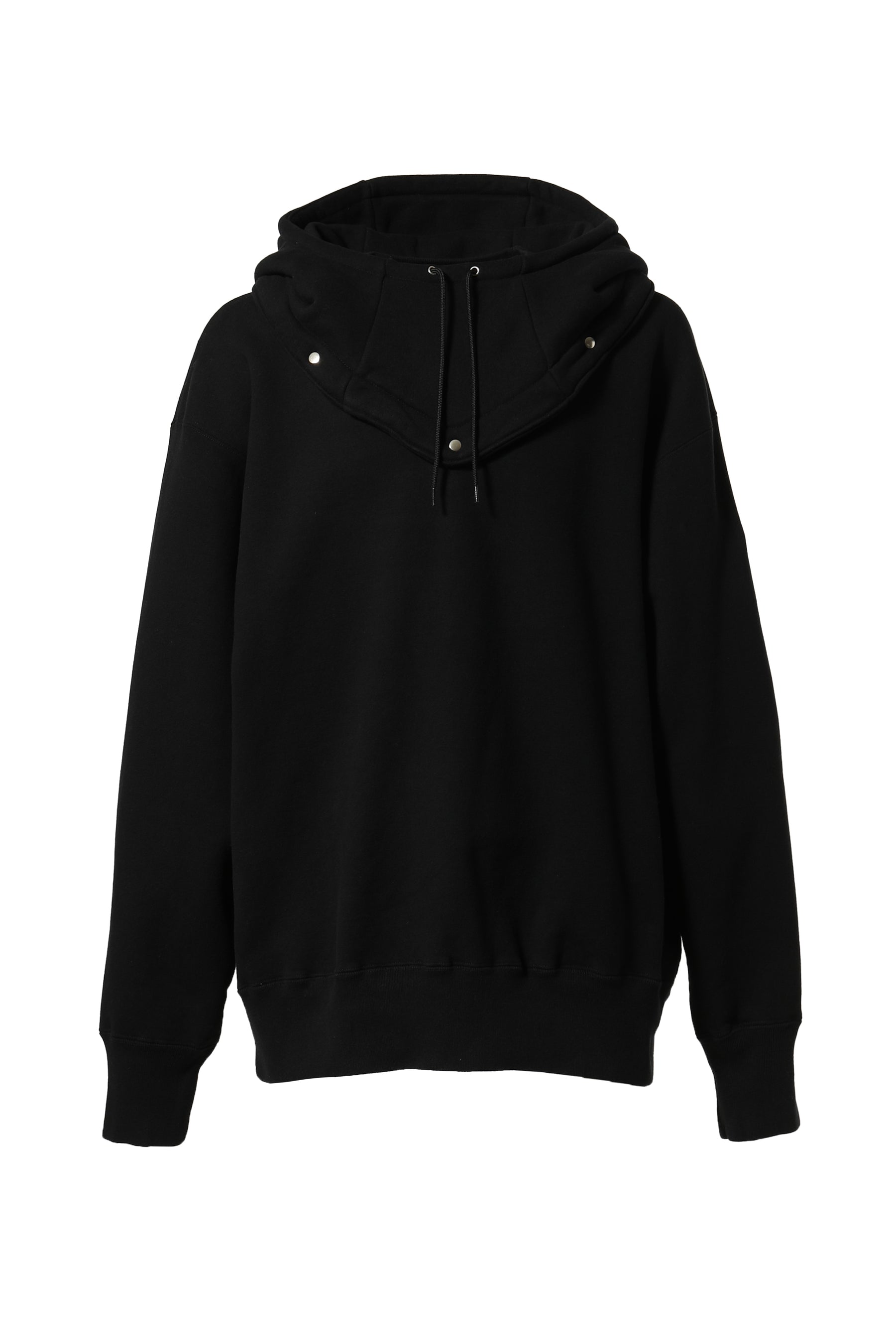 JUN/NAKAYAMA ジュンナカヤマ FW23 DETACHABLE HOODIE / BLK -NUBIAN