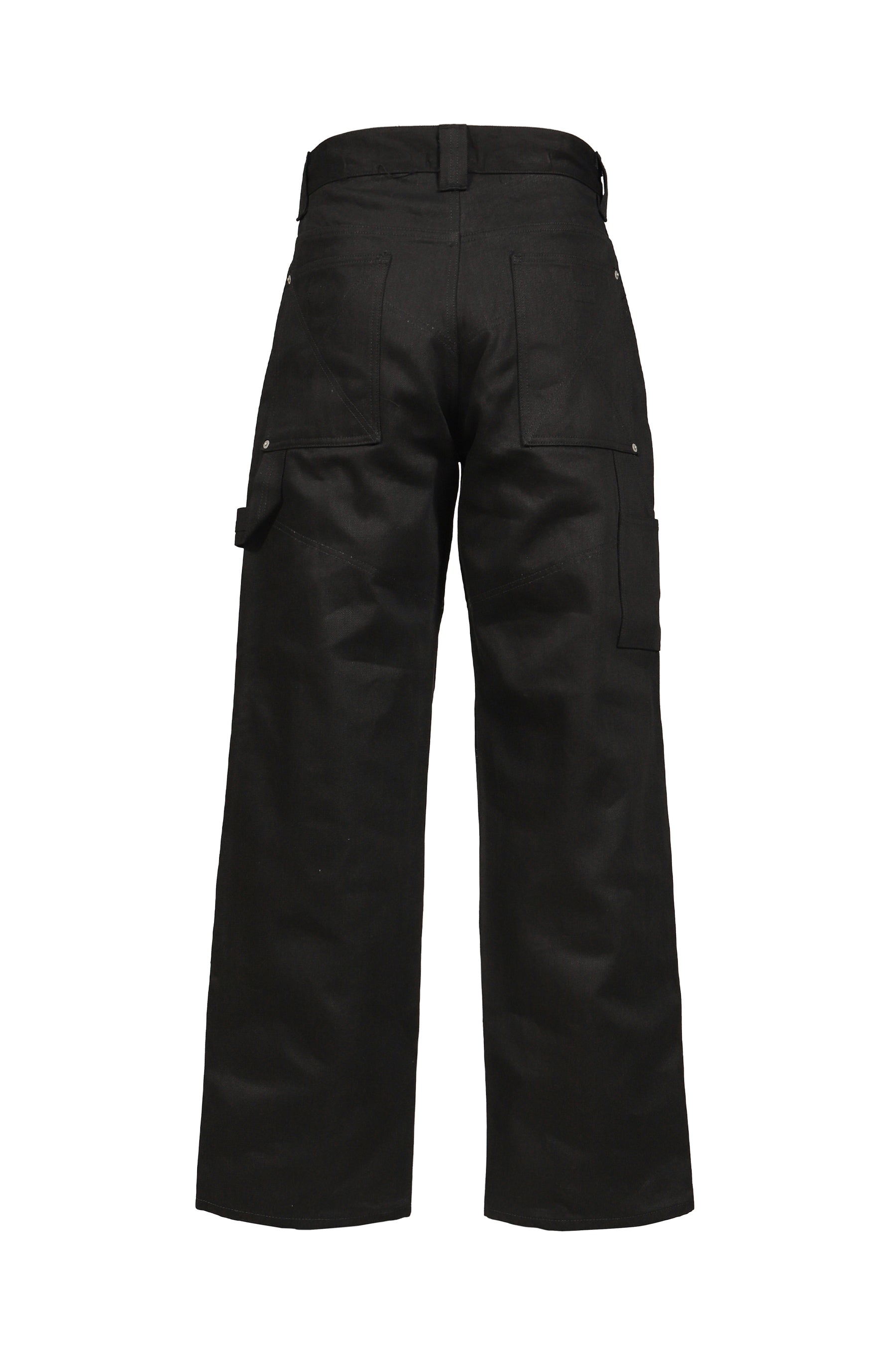 UPTOWN RAW BLACK JAPANESE DENIM DOUBLE KNEE / BLK