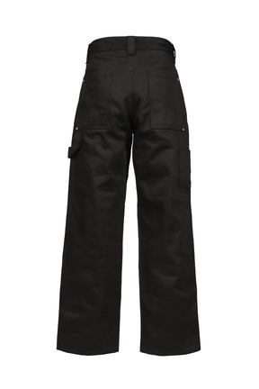 UPTOWN RAW BLACK JAPANESE DENIM DOUBLE KNEE / BLK