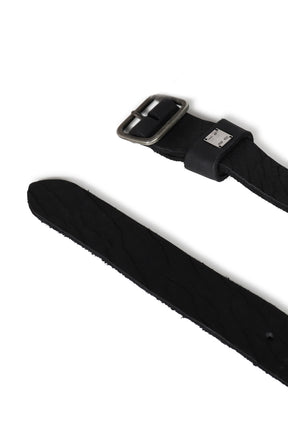 LEATHER BELT - BISON FULL GRAIN / BLK
