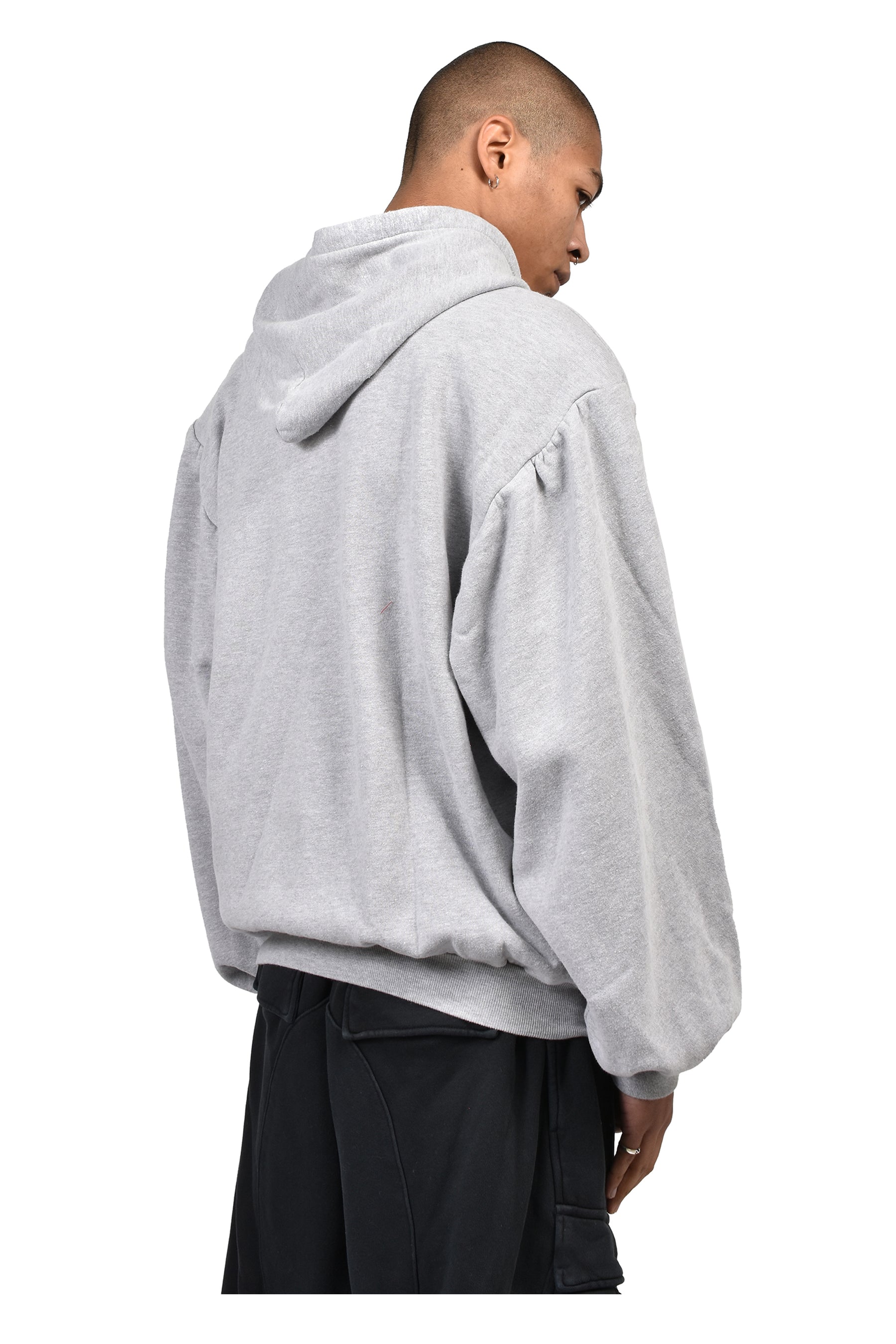 SHOULDER PAD HOODIE V2 / HEATHER GRY