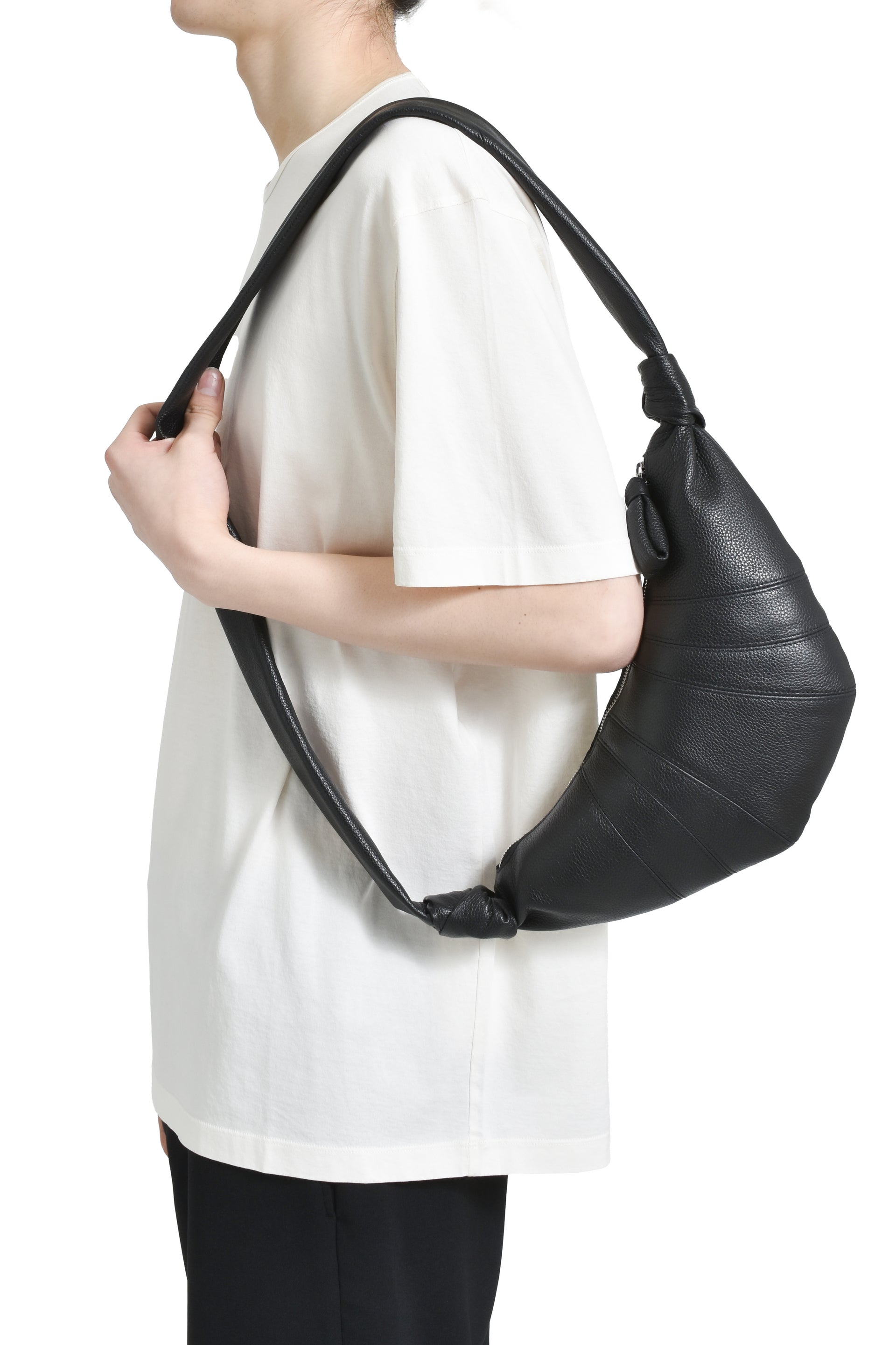 LEMAIRE SMALL CROISSANT BAG / BLK