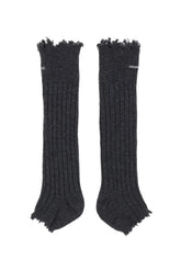 EMBROIDERED LOGO SOCK BOOTS / GRY