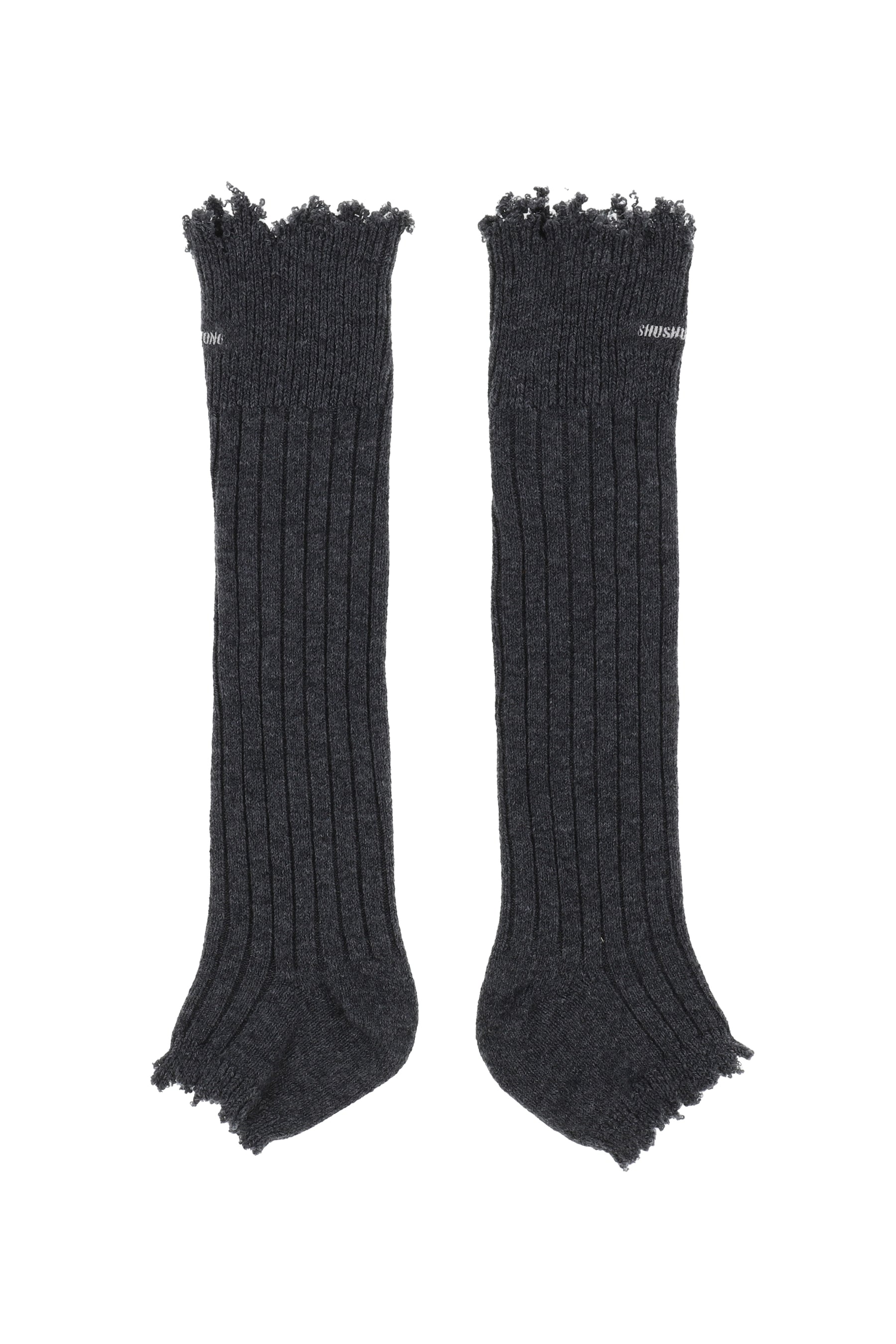 EMBROIDERED LOGO SOCK BOOTS / GRY