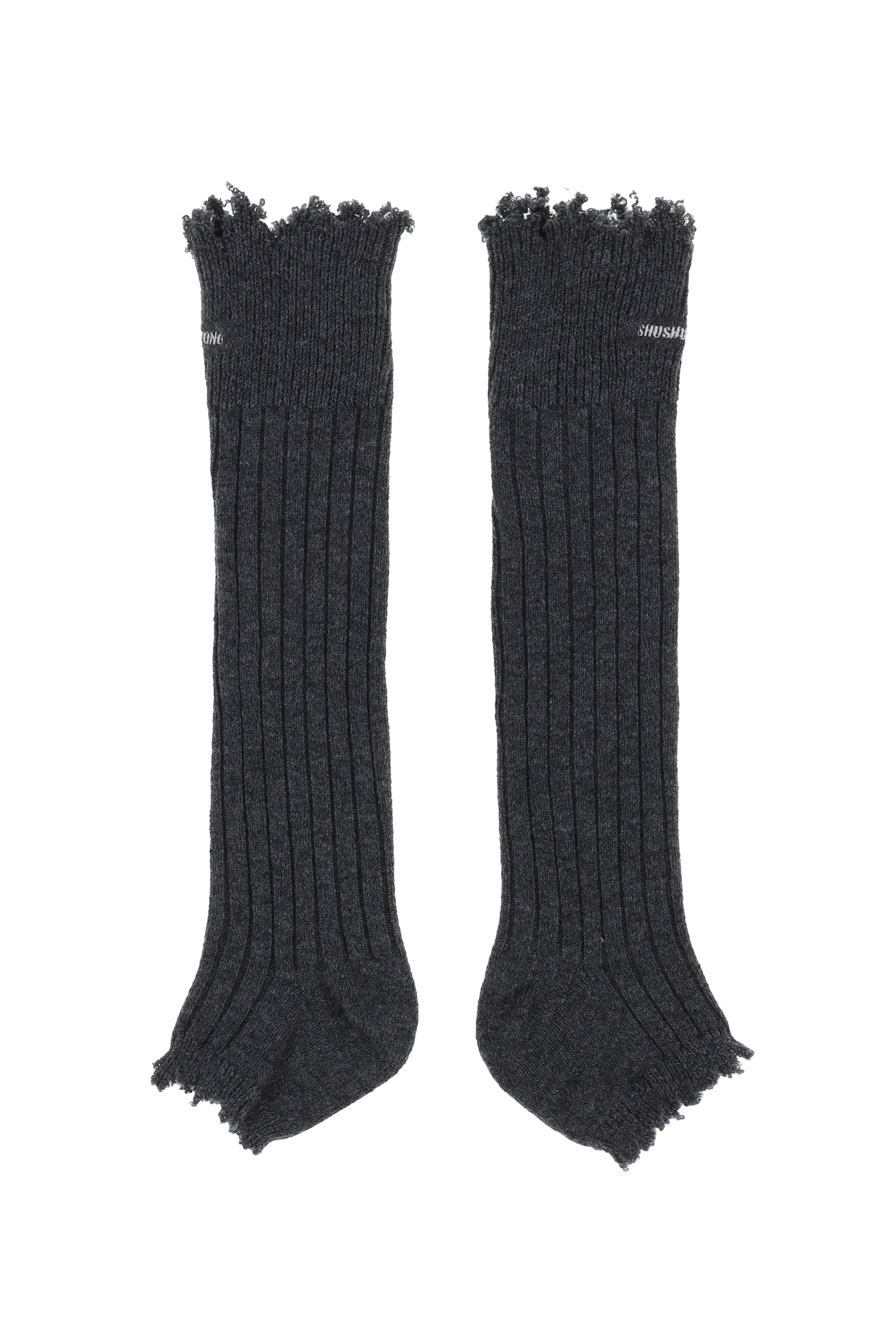 EMBROIDERED LOGO SOCK BOOTS / GRY