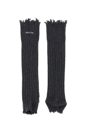 EMBROIDERED LOGO SOCK BOOTS / GRY