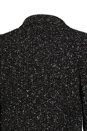 TWEED HALF-ZIP POLO / BLK