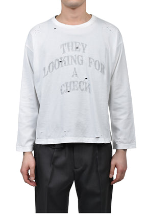 BLOND LONG SLEEVE / WHT