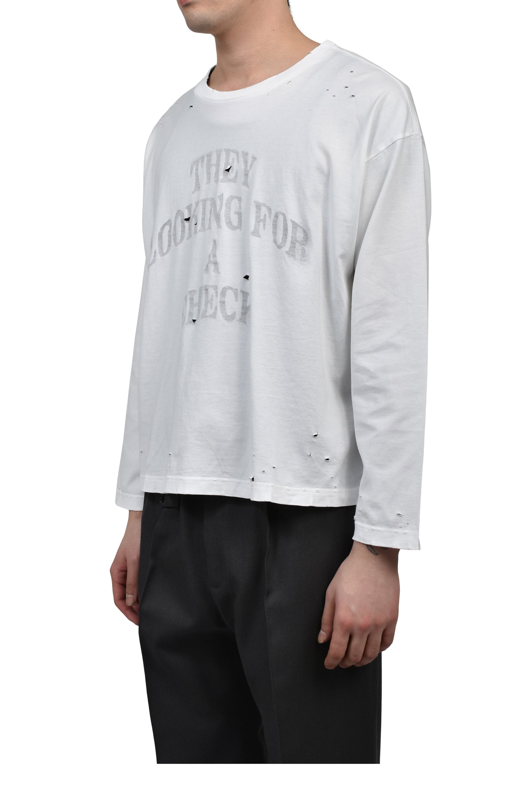 BLOND LONG SLEEVE / WHT