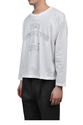 BLOND LONG SLEEVE / WHT