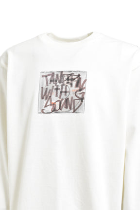 TAMPEERING WITH SOUND L/S TEE / WHT