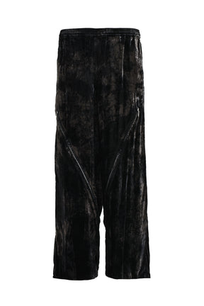 LONG ZIP EASY PANTS / BLACK