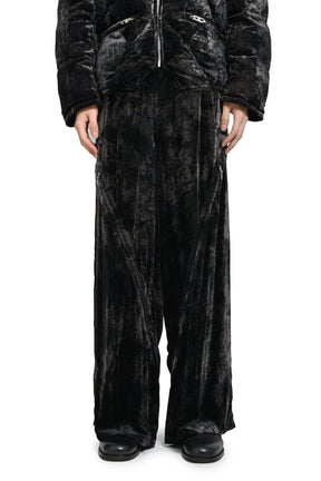LONG ZIP EASY PANTS / BLACK