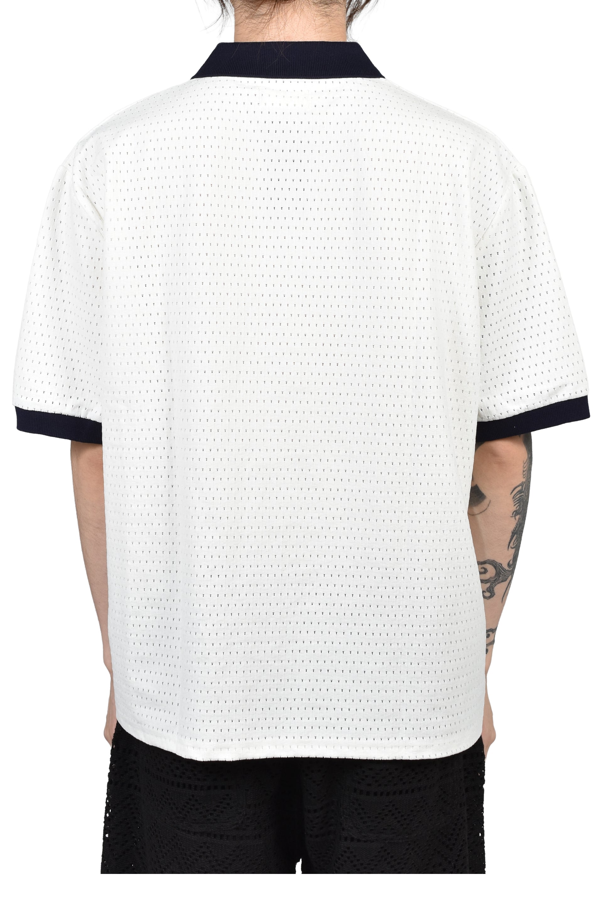 PIQUE COLORBLOCK POLO / BONE
